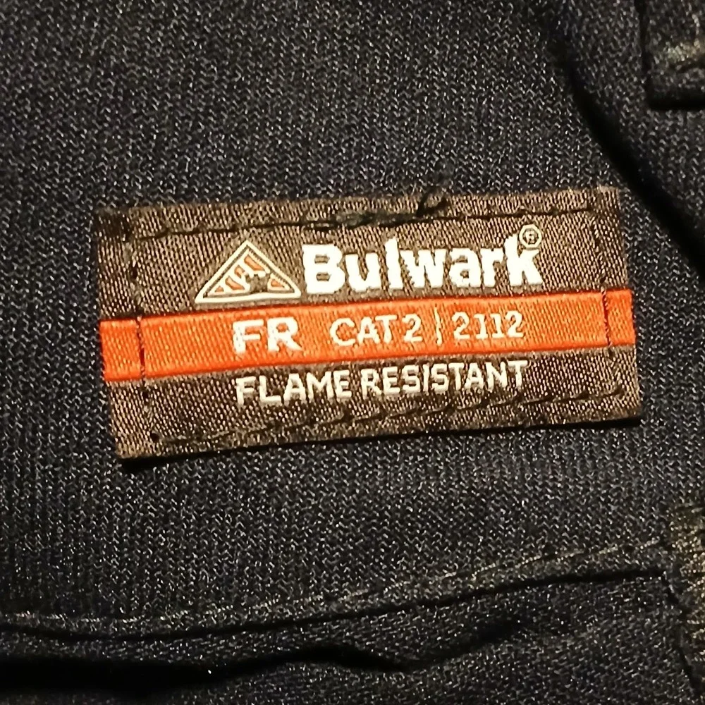 Bulwark FR Flame Fire‎ Resistant Men Navy Cargo Work Pant CAT2 2112 50 PMU2NV6